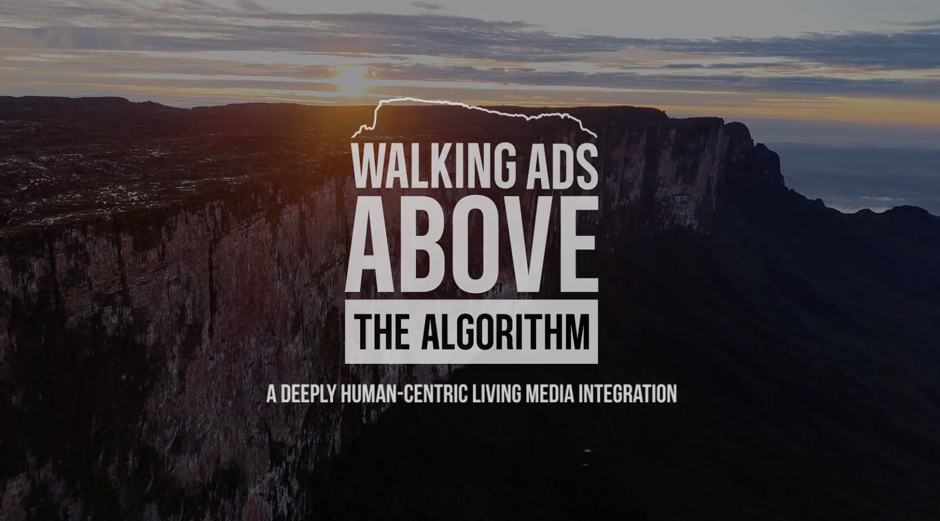 Walking Ads Above the Algorithm